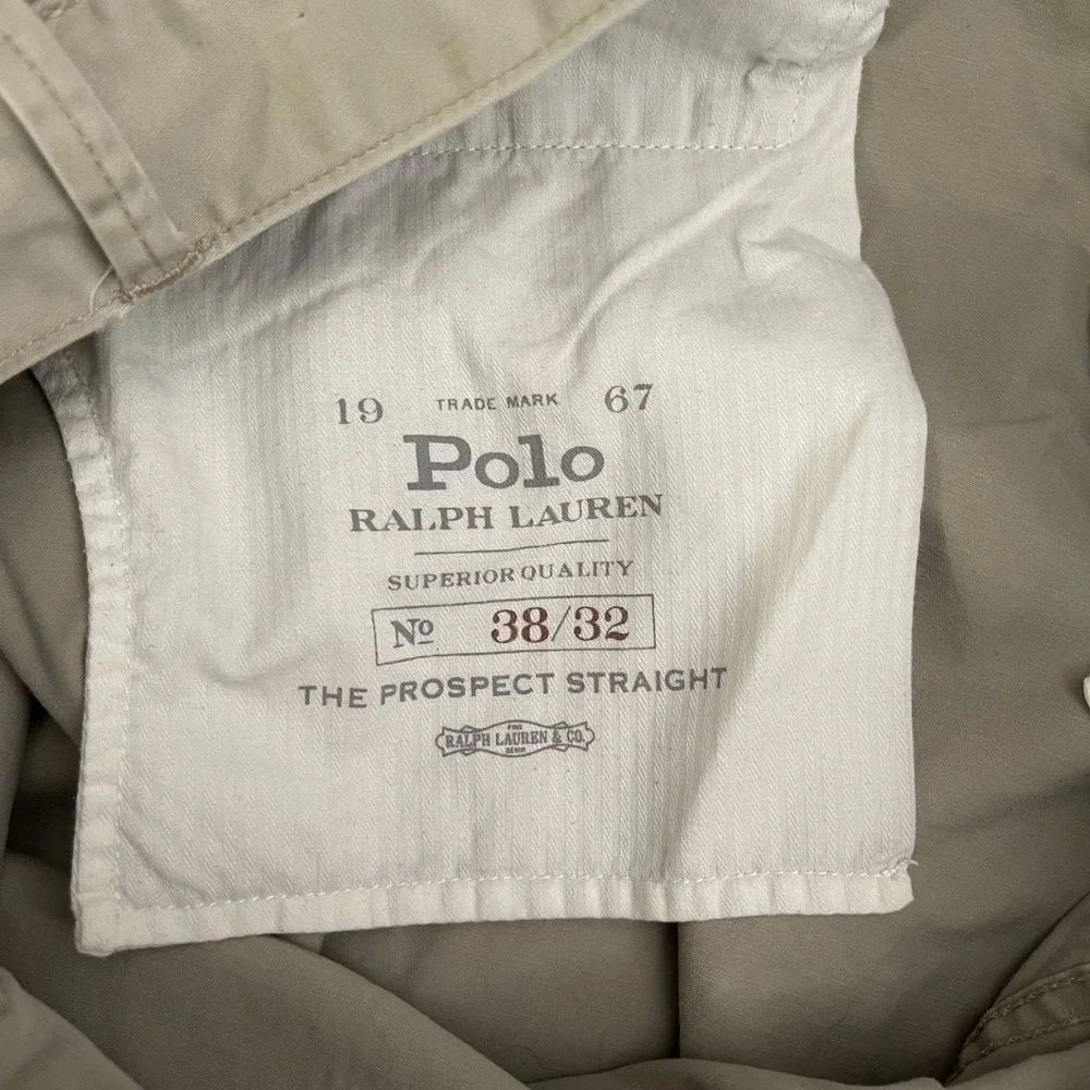 Polo Ralph Lauren Prospect Pants Mens Sz 38/32 Chino Straight Leg Cotton